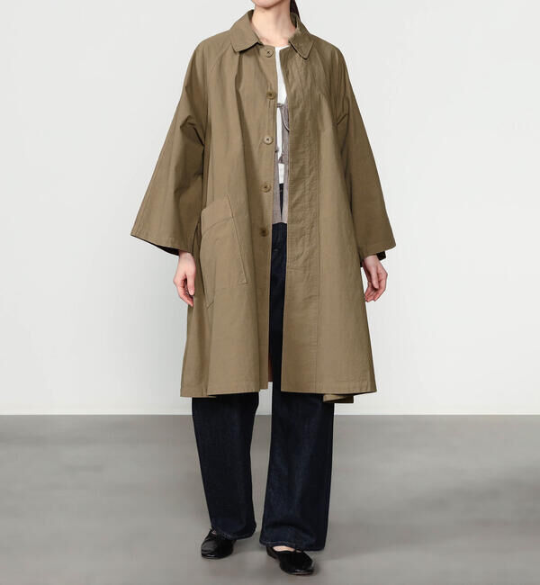 ORCIVAL「ORCIVAL | ガーメントダイ コットン Aライン ラグランコート WOMEN」|ダッフルコート|