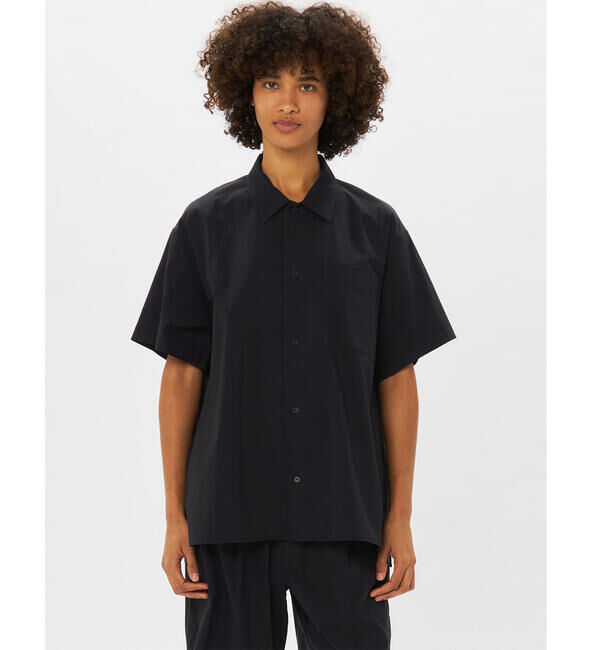  「NEUTRALWORKS. | ショートスリーブシャツ HERMIA MEN」|シャツ・ブラウス|BLACK