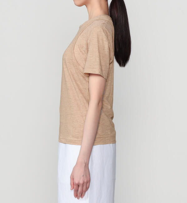 UNFIL「UNFIL | スラブヤーン レイヤードトップス WOMEN」|Tシャツ・カットソー|