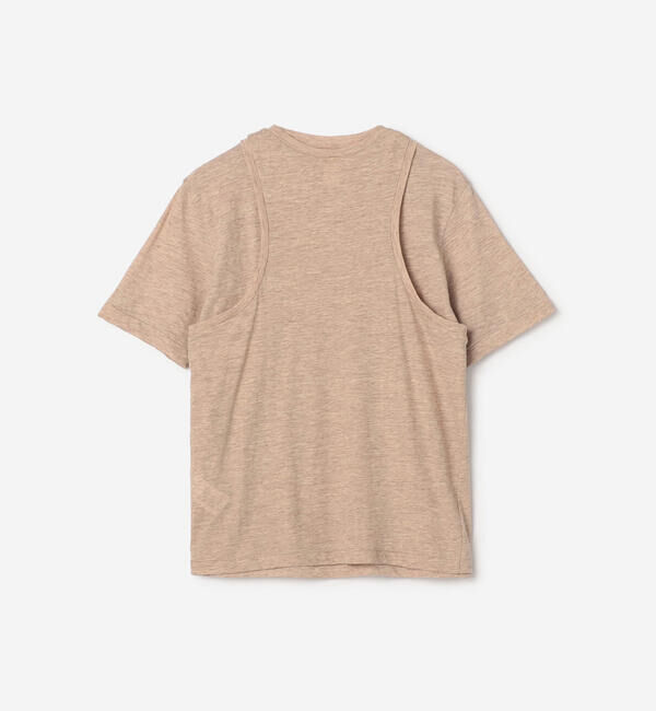 UNFIL「UNFIL | スラブヤーン レイヤードトップス WOMEN」|Tシャツ・カットソー|