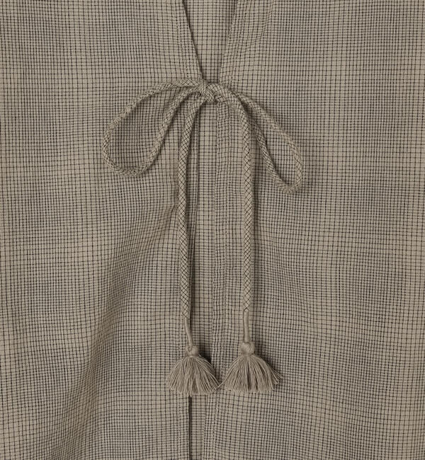  「INDIA INDUSTRY | ファインラインチェック カーディガンシャツ WOMEN」|シャツ・ブラウス|