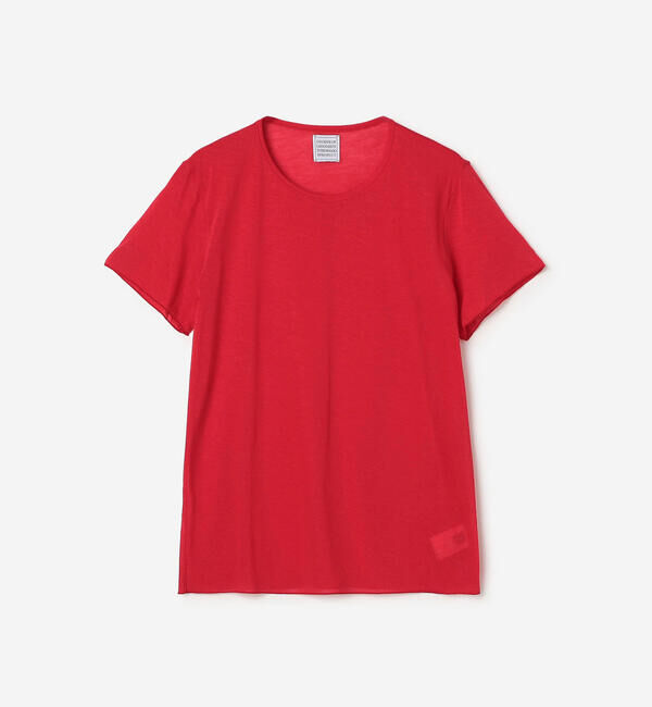  「GOOD PEOPLE GOOD STITCHING GOOD PRODUCT | クルーネック ショートスリーブTシャツ WOMEN」|Tシャツ・カットソー|RED系1
