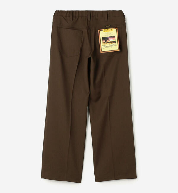  「Wrangler | 〈別注〉 WRANCHER ワイドスラックス BROWN MEN」|チノ|