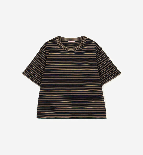  「RYE TENDER | 〈別注〉半袖クルーネックニット WOMEN」|ニット・セーター|BLACK系1