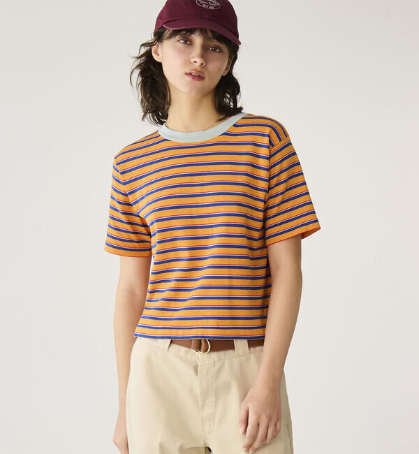  「RYE TENDER | 〈別注〉半袖クルーネックニット WOMEN」|ニット・セーター|