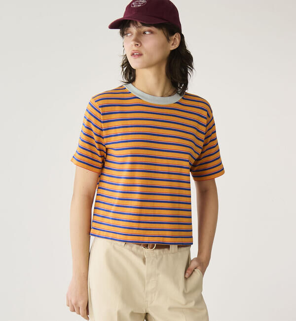  「RYE TENDER | 〈別注〉半袖クルーネックニット WOMEN」|ニット・セーター|