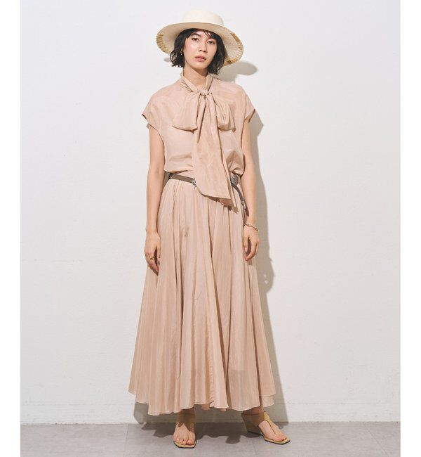  「【WEB＆一部店舗限定カラーあり】コットンシルクフレアスカート」|スカート|
