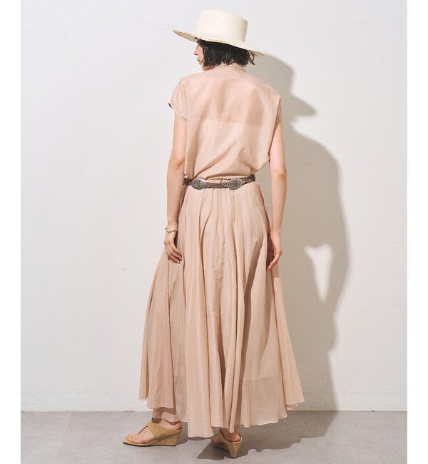  「【WEB＆一部店舗限定カラーあり】コットンシルクフレアスカート」|スカート|