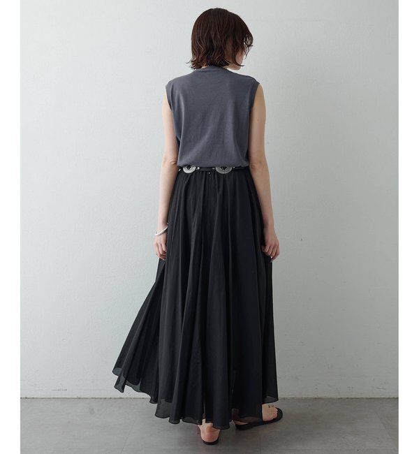  「【WEB＆一部店舗限定カラーあり】コットンシルクフレアスカート」|スカート|