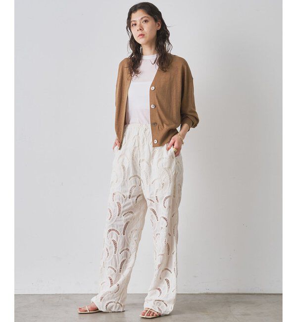  「【WEB限定】エンブロイダリーパンツ」|チノ|