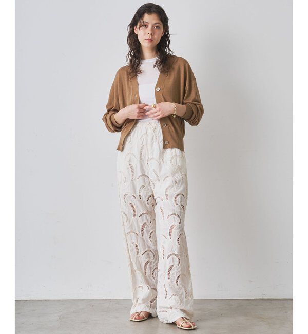  「【WEB限定】エンブロイダリーパンツ」|チノ|