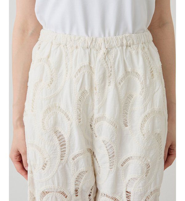  「【WEB限定】エンブロイダリーパンツ」|チノ|