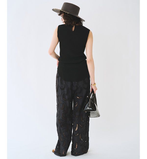  「【WEB限定】エンブロイダリーパンツ」|チノ|