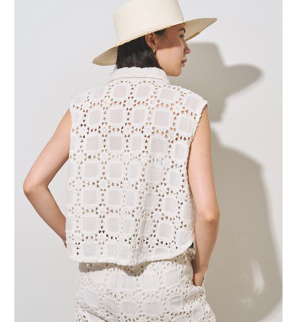  「クロシェライクブラウス」|シャツ・ブラウス|