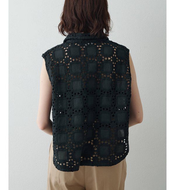  「クロシェライクブラウス」|シャツ・ブラウス|