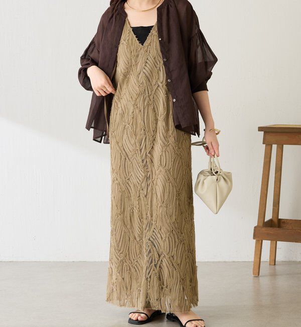  「【人気アイテムがサイズ展開を増やして再販！】バテンレースワンピース」|ワンピース|