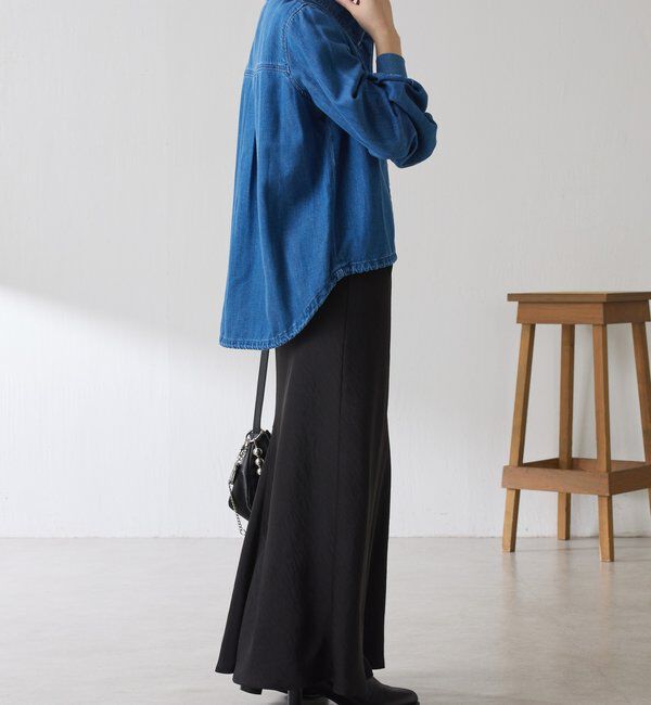  「Q.anos 2WAYデニムシャツ」|シャツ・ブラウス|