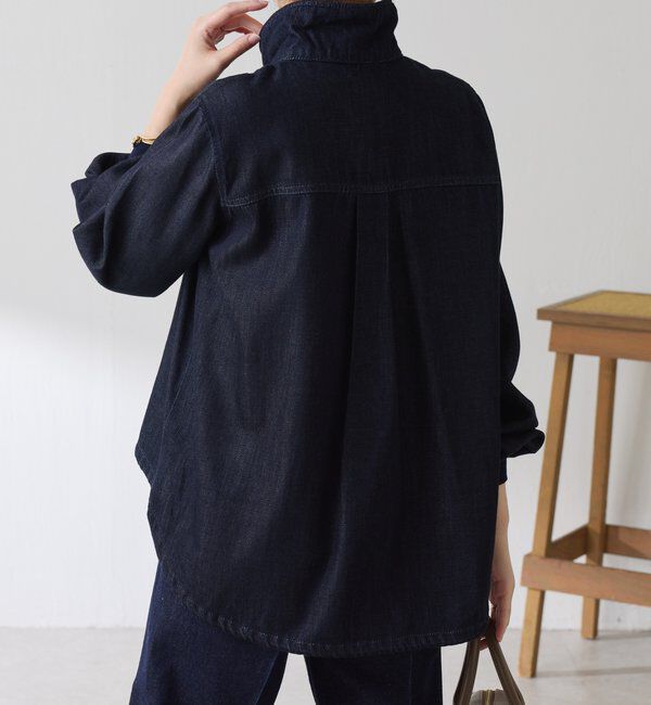  「Q.anos 2WAYデニムシャツ」|シャツ・ブラウス|