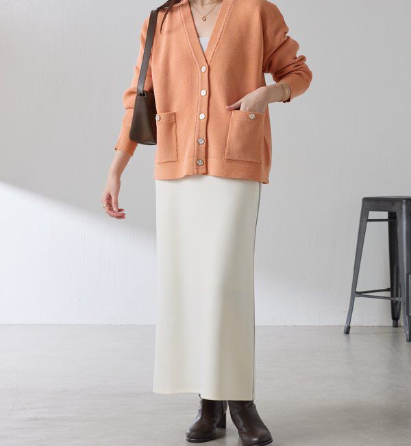  「ツヤボタンカーディガン」|カーディガン|