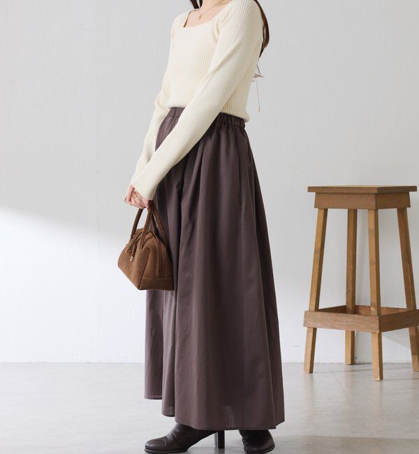  「タックフレアーシアースカート」|スカート|