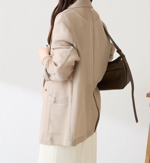  「【夏にも着られる/2サイズ展開】メッシュダブルジャケット」|テーラードジャケット|