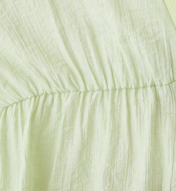  「《1枚で着映える》ギャザー切替シアーシャツカーディガン」|カーディガン|