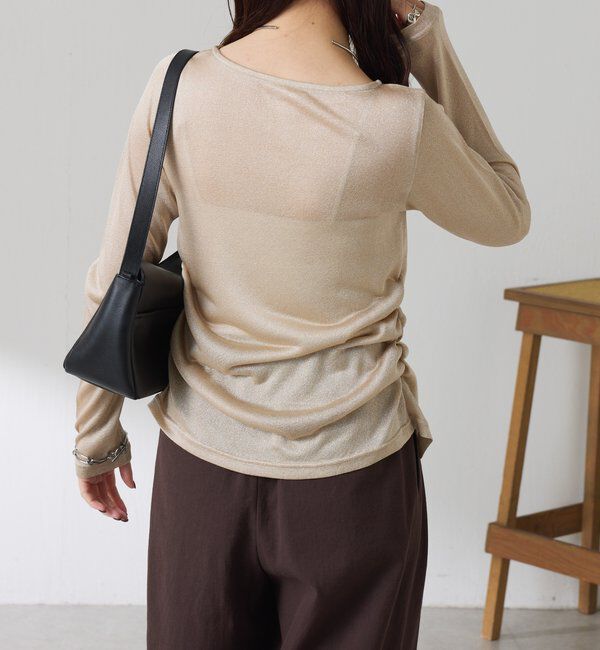  「サイドギャザーカーディガン」|カーディガン|