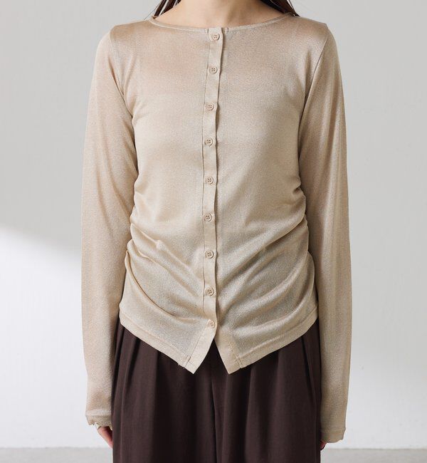  「サイドギャザーカーディガン」|カーディガン|