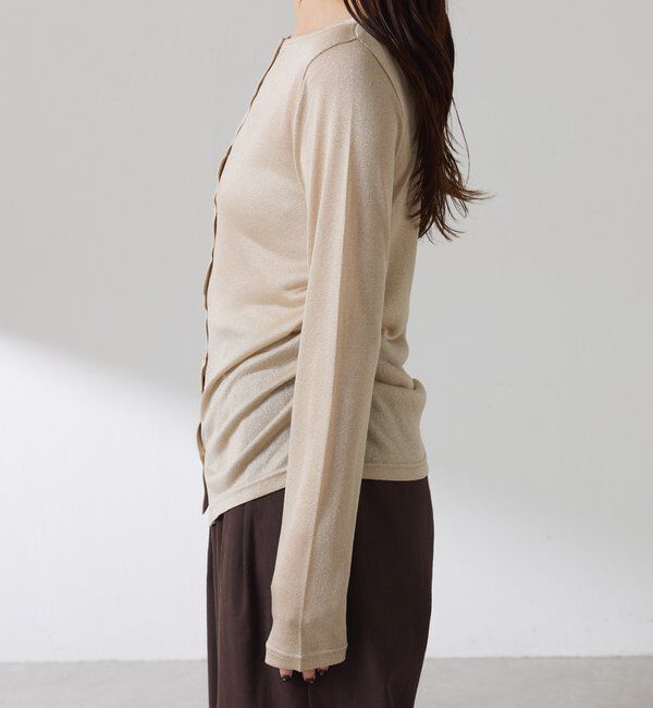  「サイドギャザーカーディガン」|カーディガン|