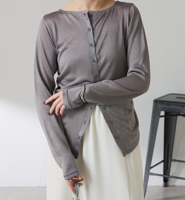  「サイドギャザーカーディガン」|カーディガン|