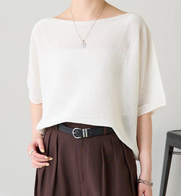  「シャーリーカーンハーフスリーブニット」|ニット・セーター|