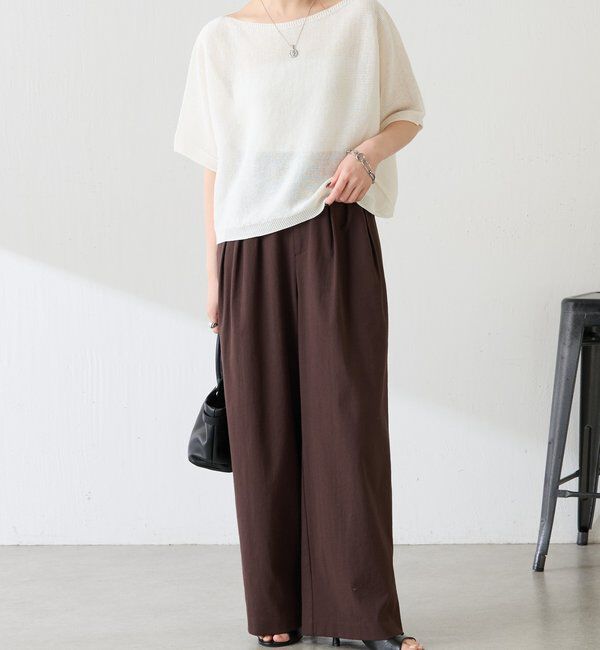  「シャーリーカーンハーフスリーブニット」|ニット・セーター|