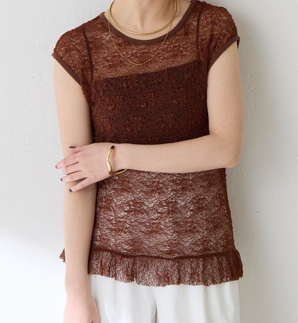  「レースフレンチカットソー」|Tシャツ・カットソー|