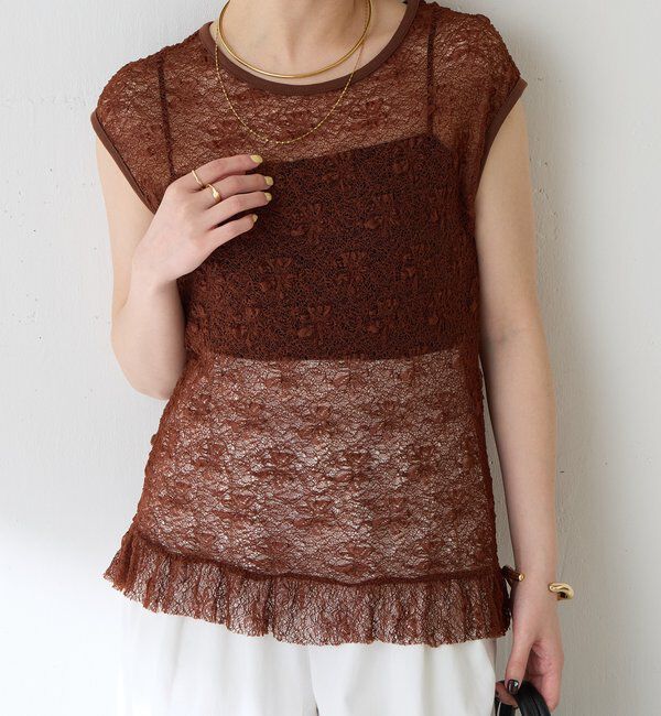  「レースフレンチカットソー」|Tシャツ・カットソー|