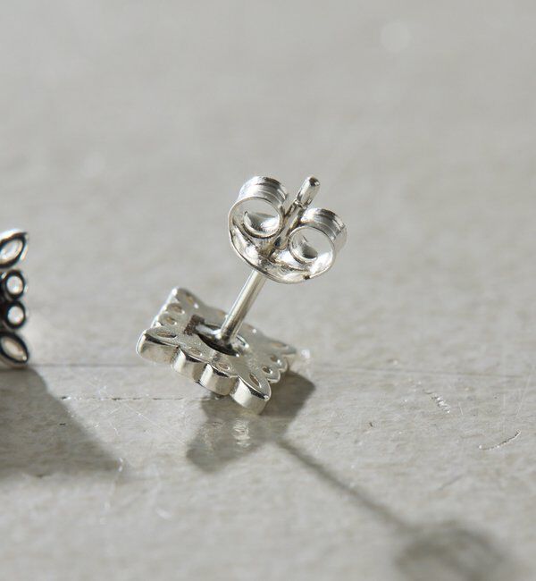  「【Sivelle./シヴェル】Silver925 オニキスレースピアス」|リング|