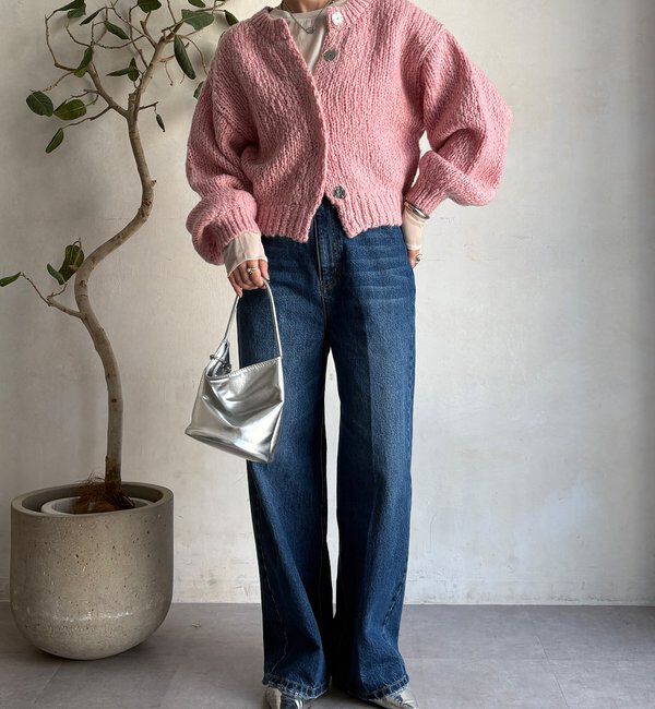  「ローゲージニットカーディガン」|カーディガン|