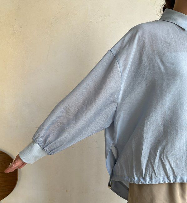  「袖リブ襟付シアースピンドルブラウス」|シャツ・ブラウス|