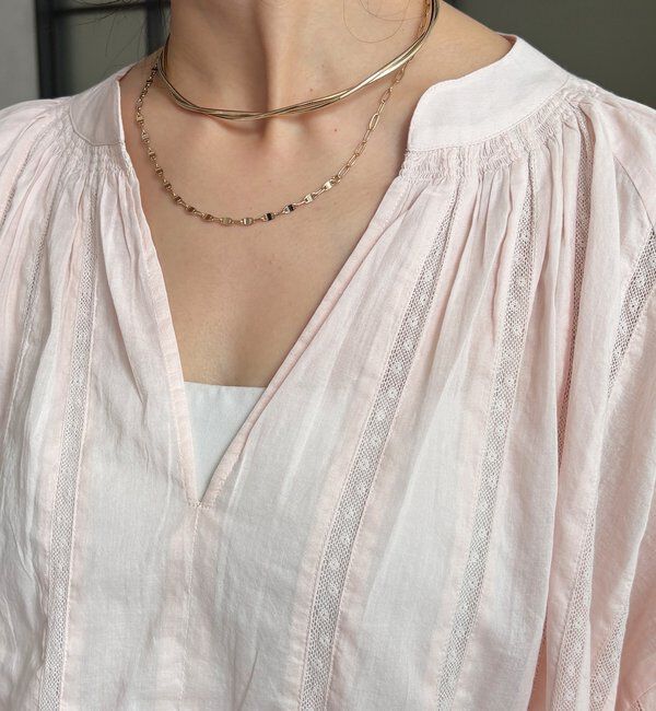  「インドレーススキッパーブラウス」|シャツ・ブラウス|