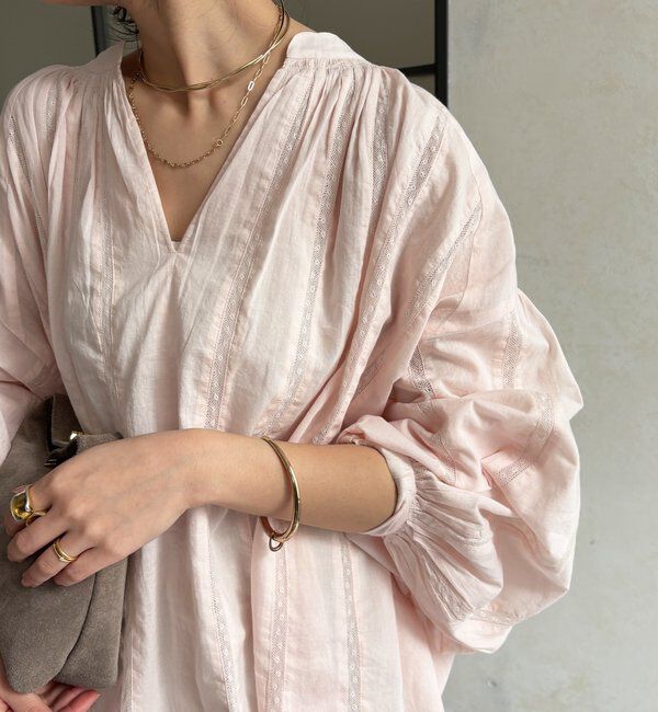  「インドレーススキッパーブラウス」|シャツ・ブラウス|