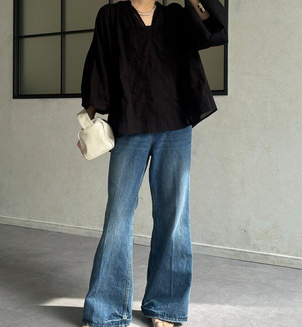  「インドレーススキッパーブラウス」|シャツ・ブラウス|