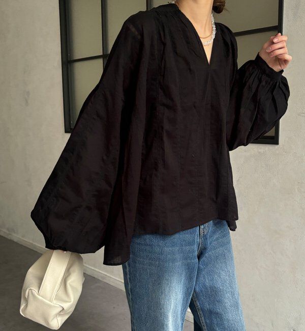  「インドレーススキッパーブラウス」|シャツ・ブラウス|