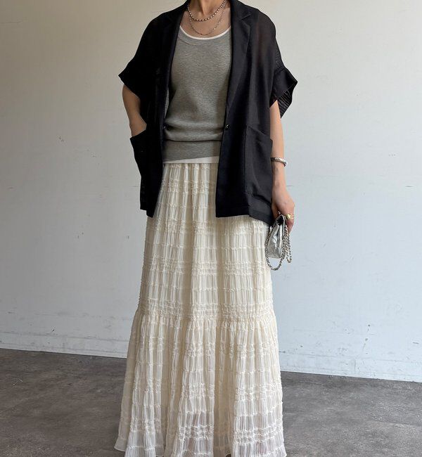  「プリーツギャザースカート」|スカート|