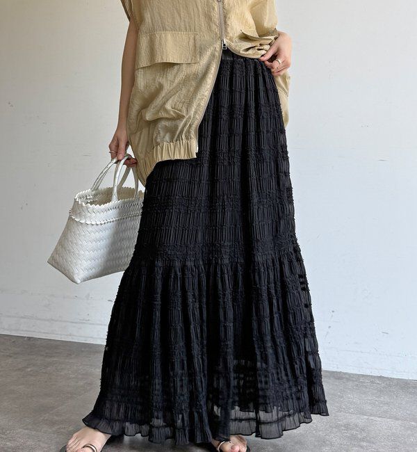 「プリーツギャザースカート」|スカート|