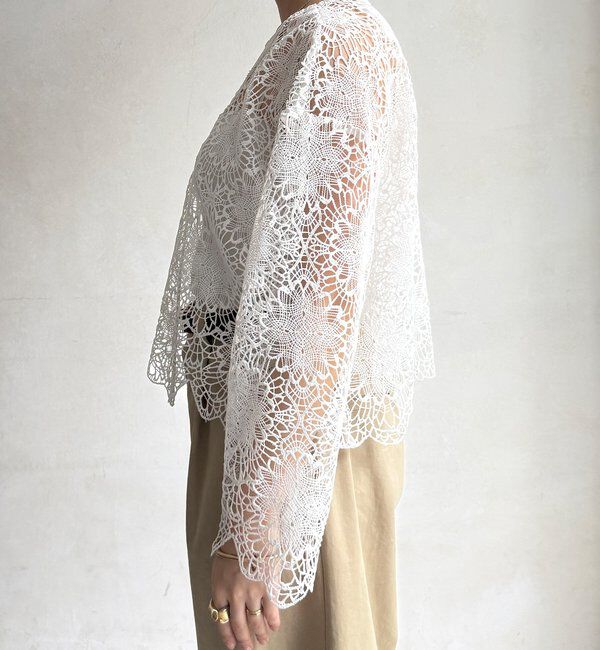  「レーススカラブラウス」|シャツ・ブラウス|