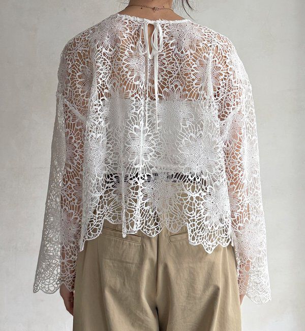  「レーススカラブラウス」|シャツ・ブラウス|