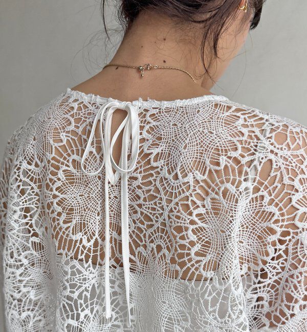  「レーススカラブラウス」|シャツ・ブラウス|