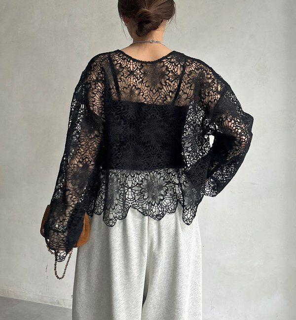  「レーススカラブラウス」|シャツ・ブラウス|