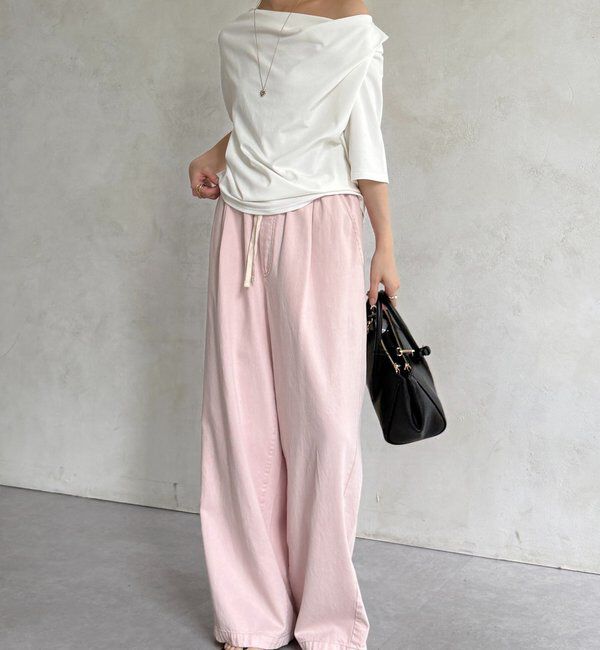  「2WAYドレープTEE」|Tシャツ・カットソー|