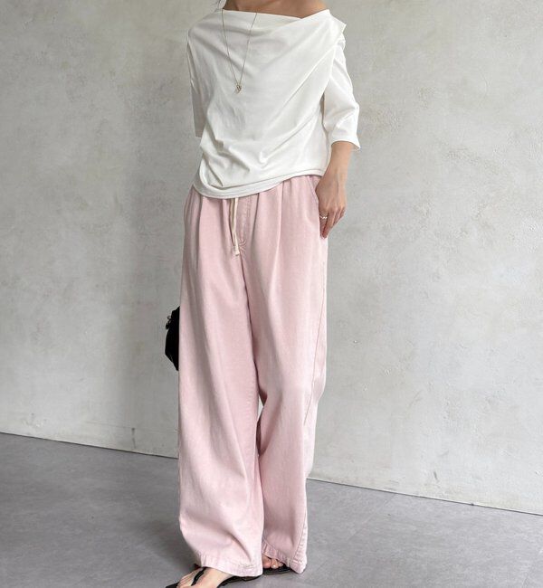  「2WAYドレープTEE」|Tシャツ・カットソー|