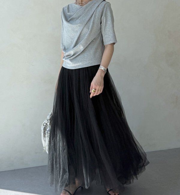  「2WAYドレープTEE」|Tシャツ・カットソー|